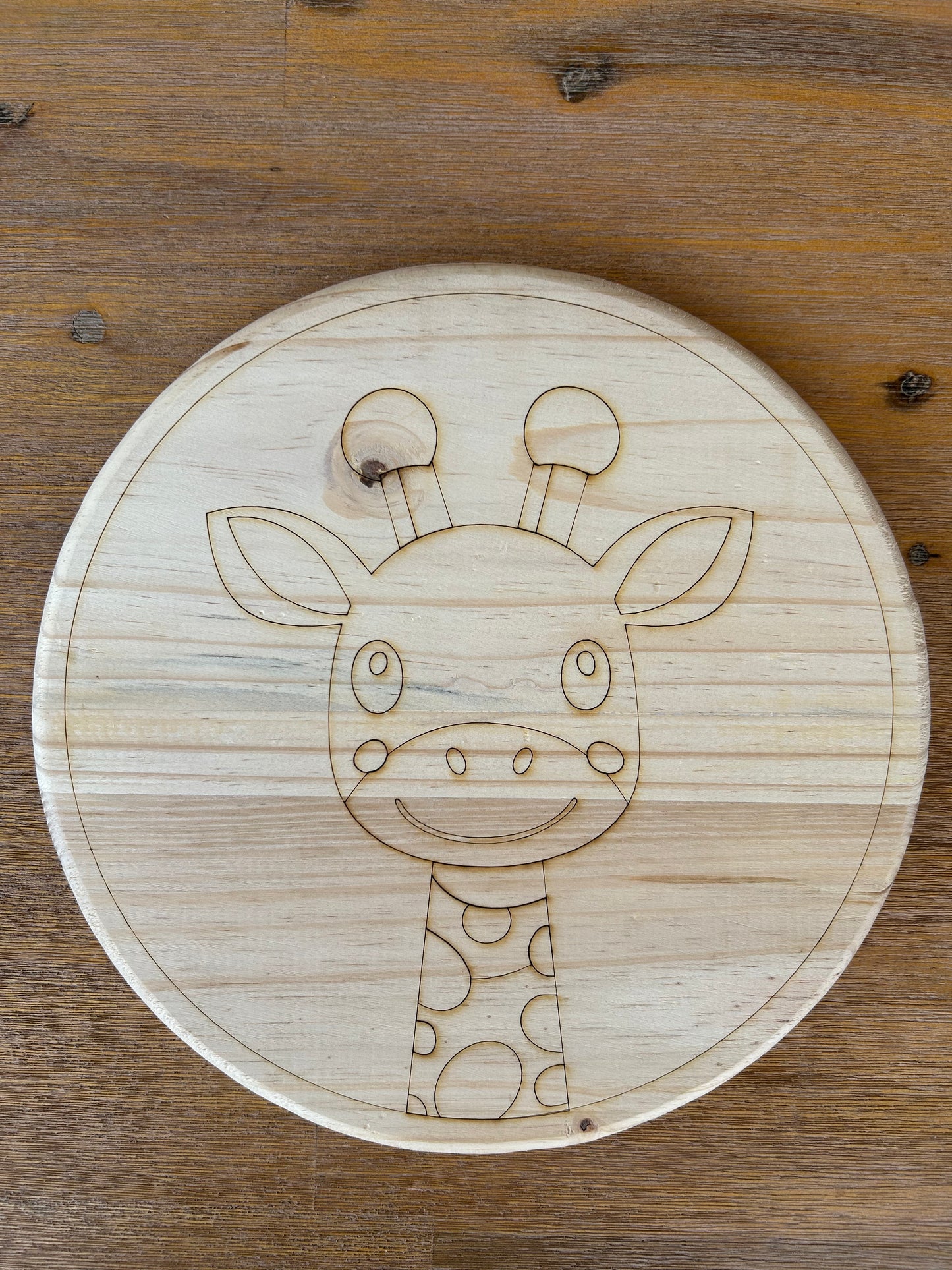 Colourful Purple Giraffe