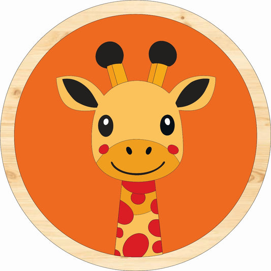 Colourful Giraffe - Wooden Beads Display