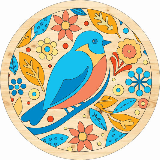 Colourful Blue Bird