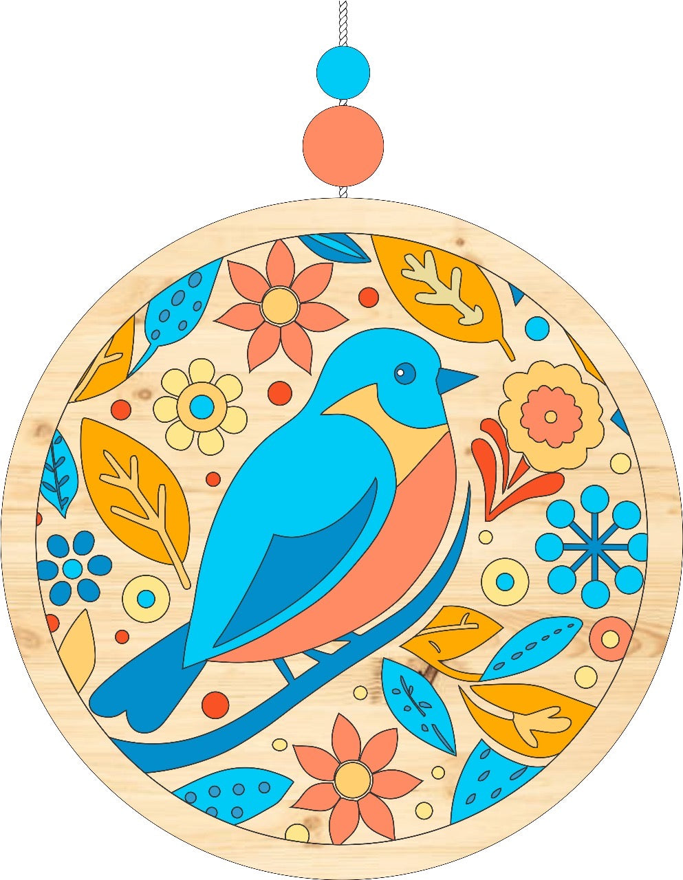 Colourful Blue Bird