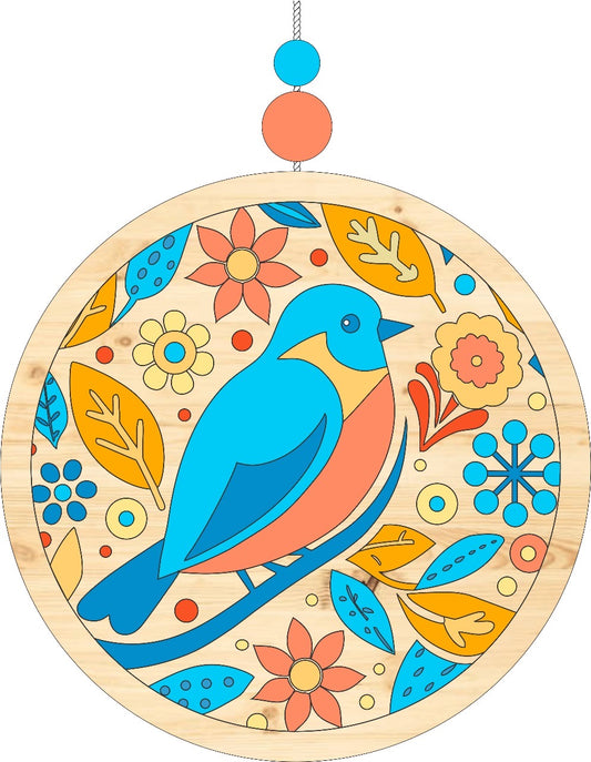 Colourful Blue Bird
