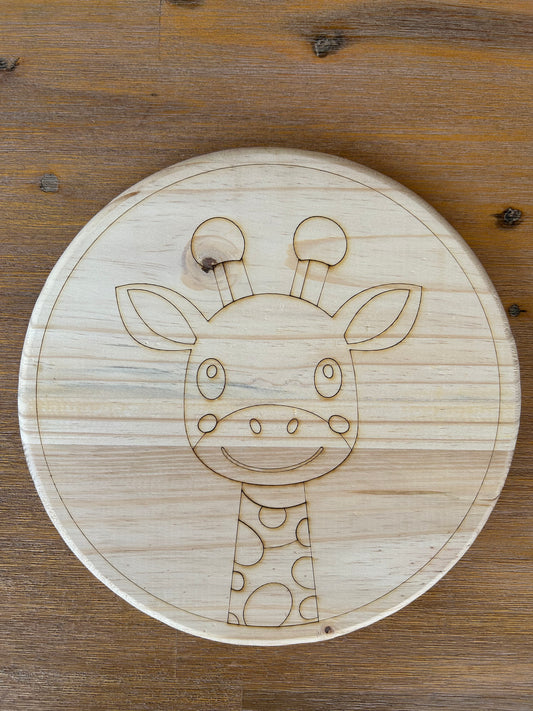 Colourful Purple Giraffe